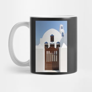 Church with Gate: Oia, Santorini Mug